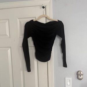 Elegant Black Long Sleeve Top